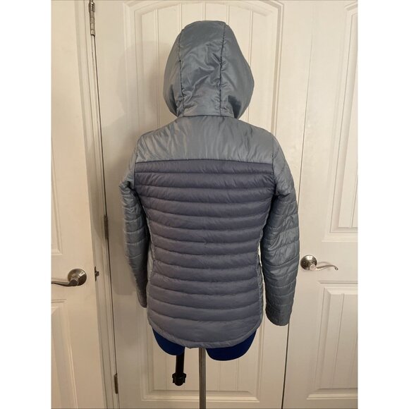 Quechua DECATHLON Women’s Blue DOWN Puffer Jacket Coat Sz S Zip Thin But Warm‎ - Picture 11 of 16